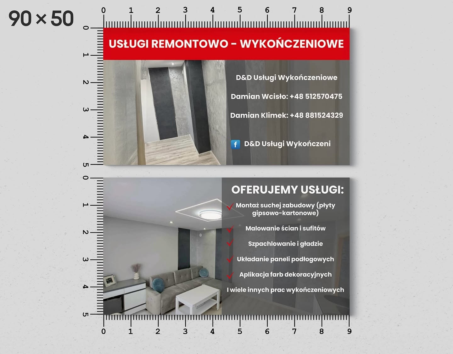 Projekt wizytówki i materiałów drukowanych — Dybalski Studio
