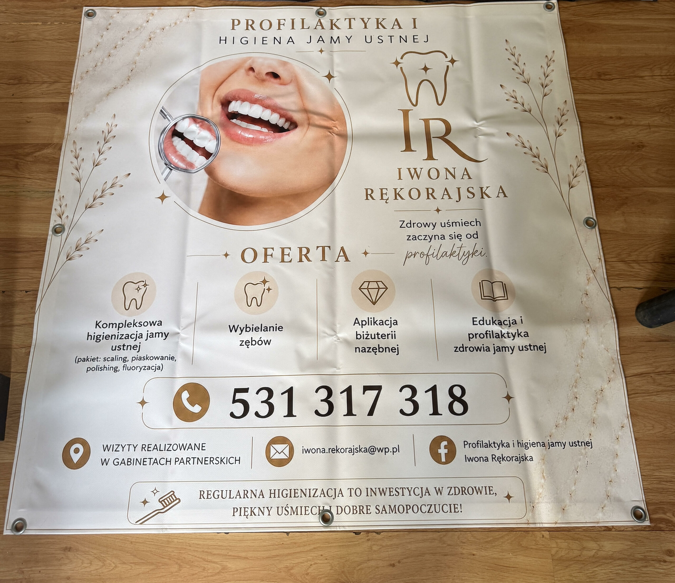 Baner reklamowy dla lokalnej marki — Dybalski Studio Piotrków Trybunalski